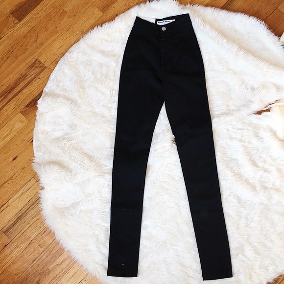 American Apparel Black Easy Jeans XXS - Picture 3 of 8